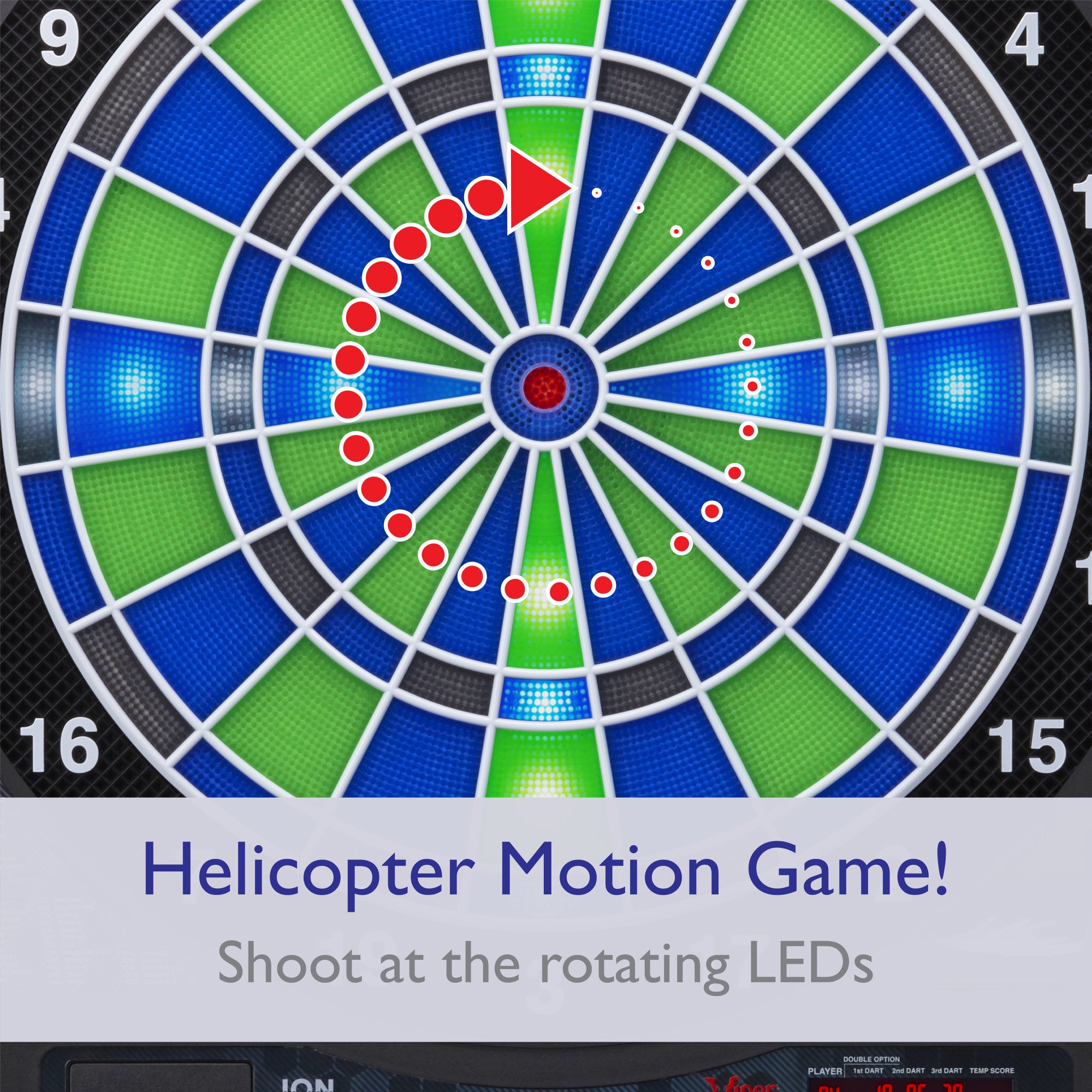 Viper Ion Illuminated Electronic Dartboard