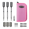 Viper Sinister Tungsten Darts Soft Tip Darts Tapered Barrel 18 Grams and Casemaster Deluxe Pink Nylon Case