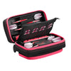 Casemaster Plazma Pro Dart Case Black with Pink Zipper and Phone Pocket