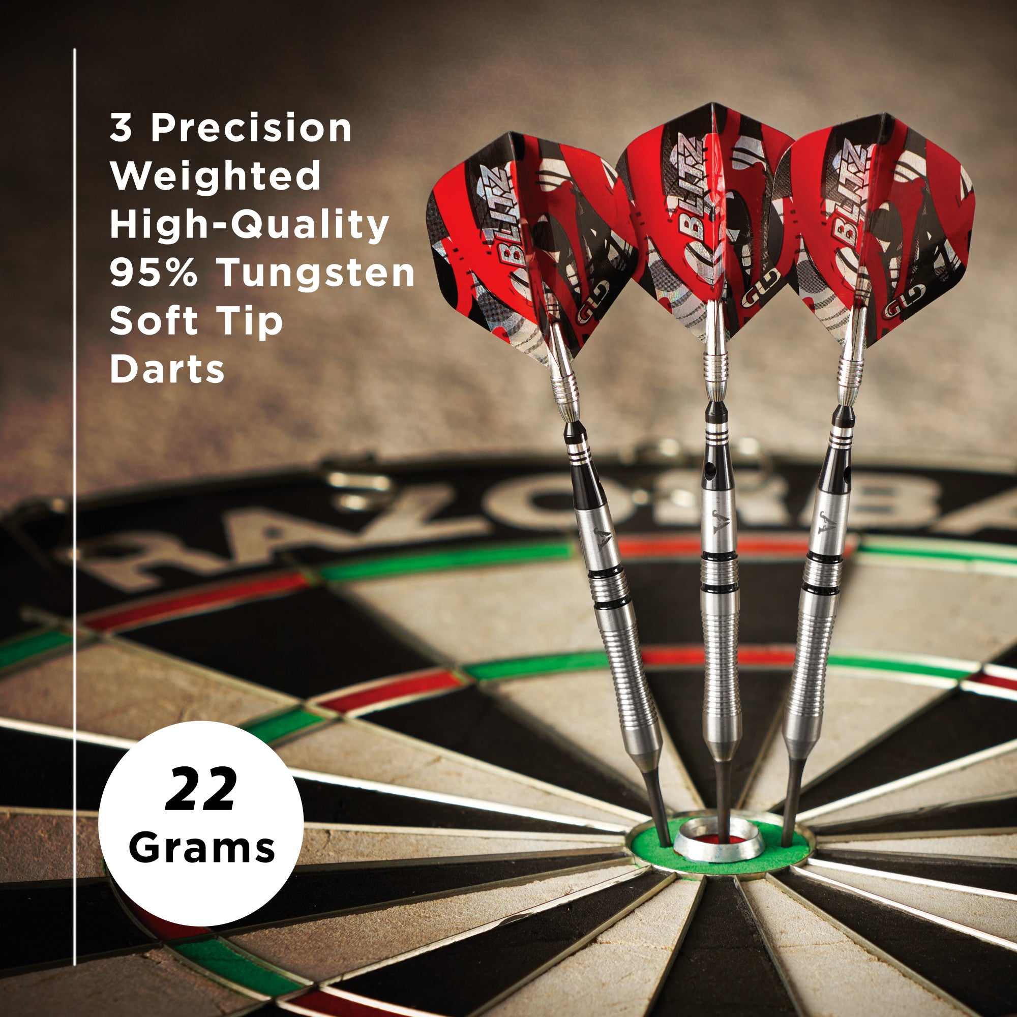 Viper Bully Steel Tip Darts - Thumbnail 2
