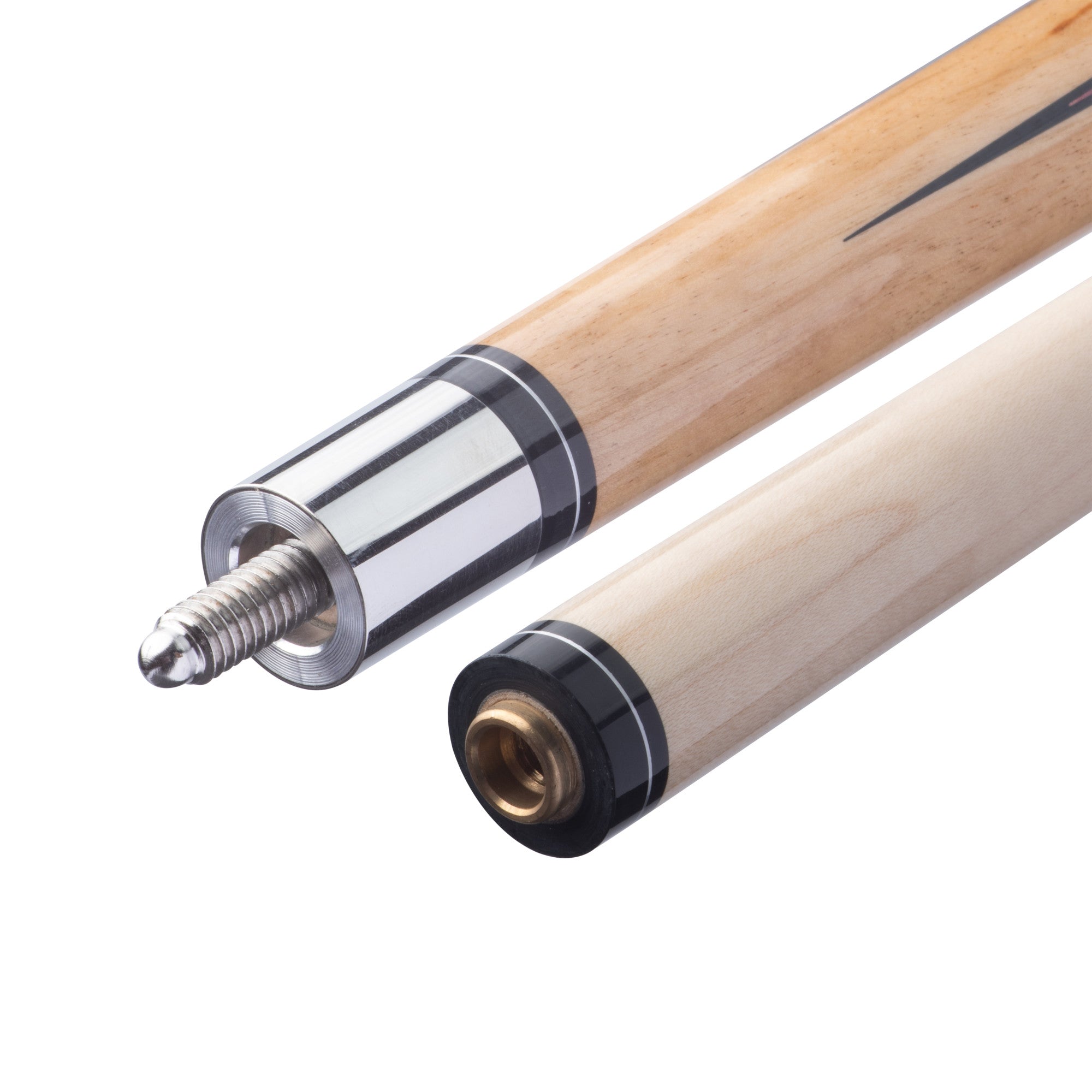 Viper Sinister Series Cue with Black and White Wrap and Brown Stain