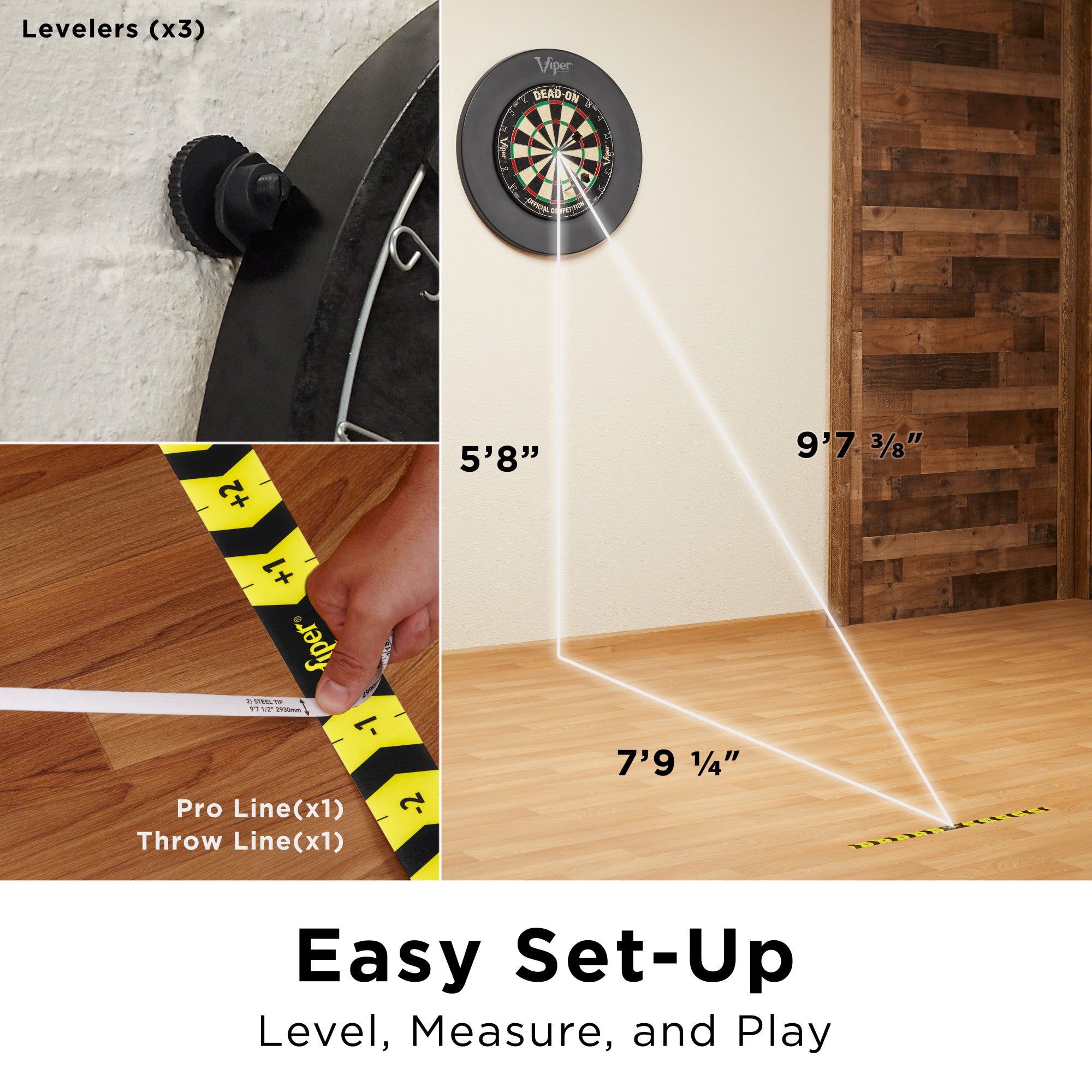 Viper Dead-On Professional Dartboard Center