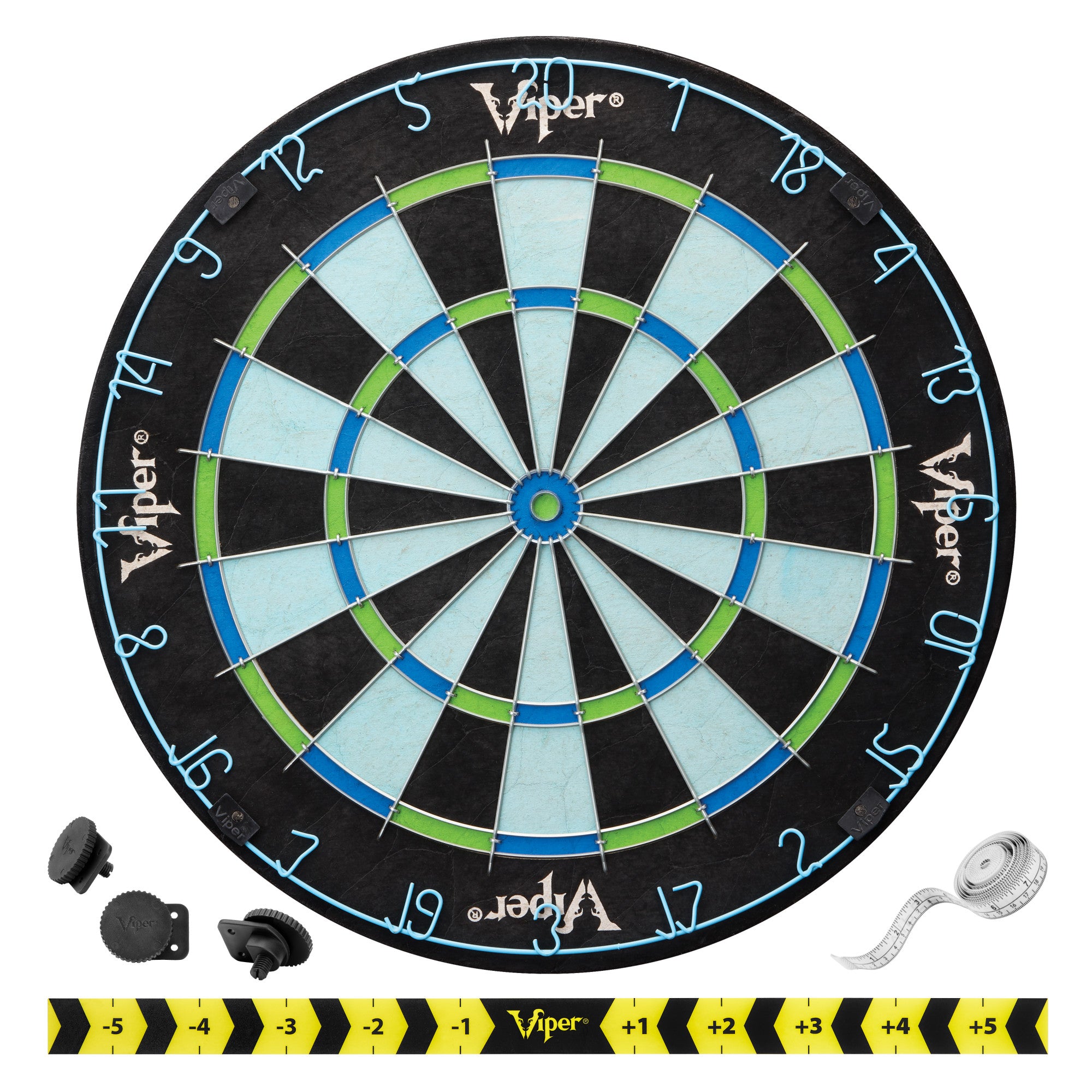 Viper Vault Deluxe Dartboard Cabinet with Built-In Pro Score, Chroma Sisal Dartboard, Laser Throw Line, and Black Mariah Darts