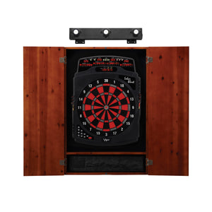 Viper Solar Blast Electronic Dartboard, Metropolitan Cinnamon Cabinet & Shadow Buster Dartboard Light Bundle