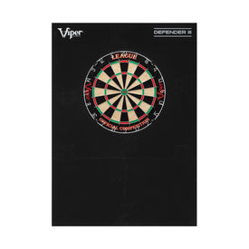 Viper League Sisal Dartboard and Wall Defender III
