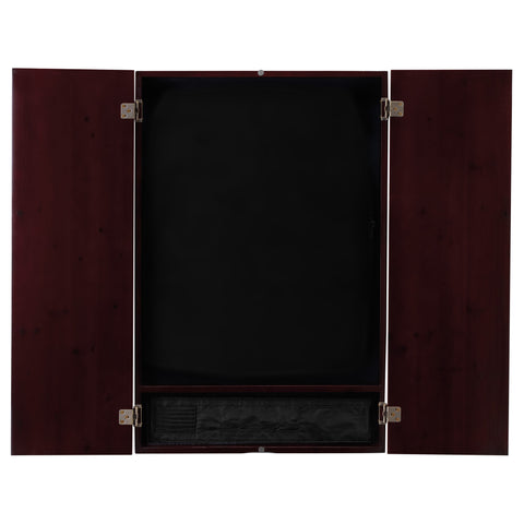 Image of Viper Metropolitan Mahogany Soft Tip Dartboard Cabinet, 797 Electronic Dartboard, and Dart Laser Line