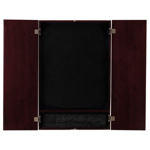 Viper Metropolitan Mahogany Soft Tip Dartboard Cabinet, 797 Electronic Dartboard, and Dart Laser Line