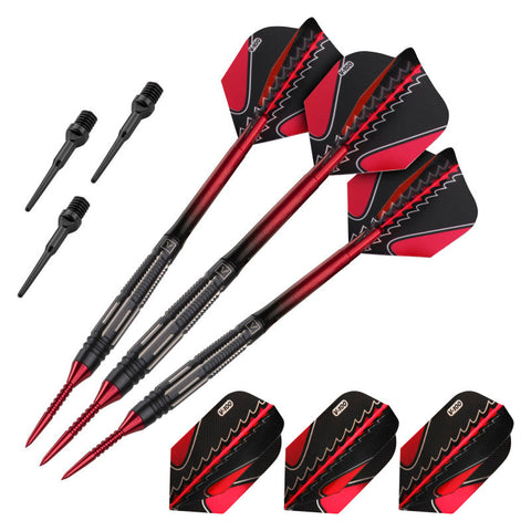 Image of Viper Black Flux 90% Tungsten Steel or Soft Tip Conversion Darts Red 20 Grams