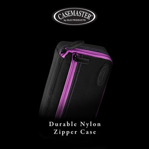 Casemaster Plazma Dart Case Black with Amethyst Zipper