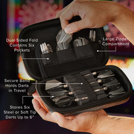 Casemaster Sentinel Dart Case Black Camo Art Series 