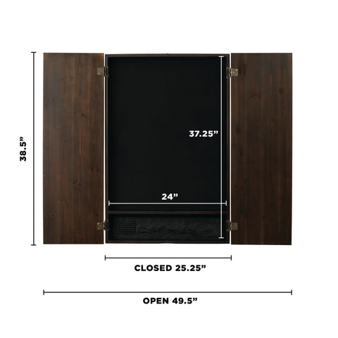 Image of Viper Metropolitan Espresso Soft Tip Dartboard Cabinet and Viper 787 Electronic Dartboard