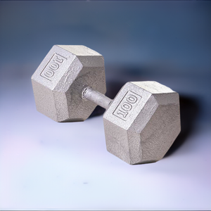 Hex Dumbbell w/ Straight Handle 100 lb