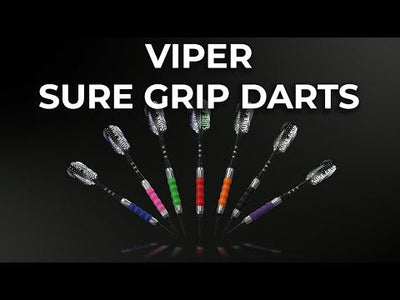 Viper Sure Grip Soft Tip Darts 18 Grams, Black Accessory Set