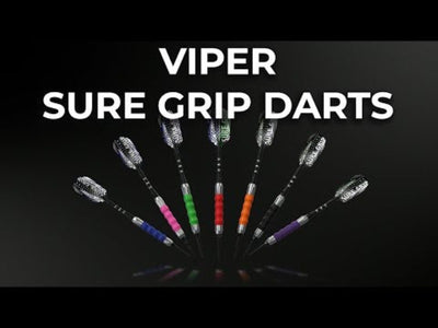 Viper Sure Grip Soft Tip Darts 18 Grams, Purple Accessory Set