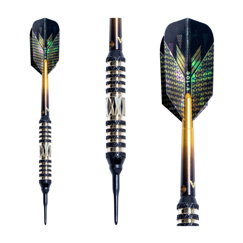 Viper Wizard Gold and Black Soft Tip Darts 20 Grams
