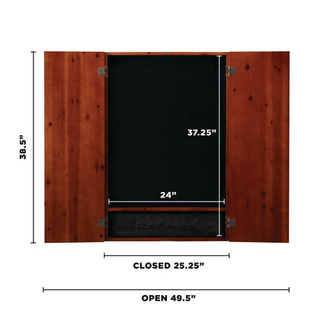 Image of Viper Metropolitan Cinnamon Soft Tip Dartboard Cabinet and Viper 797 Electronic Dartboard