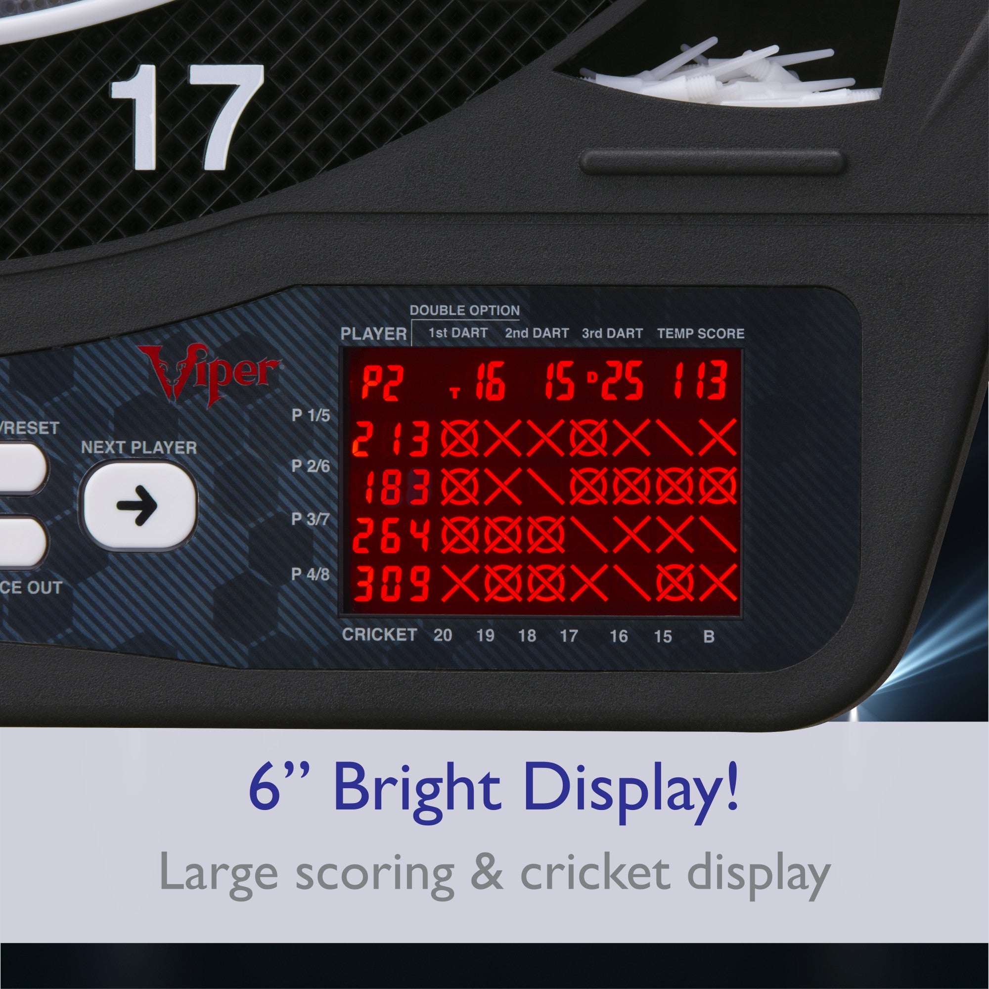 Viper Ion Illuminated Electronic Dartboard
