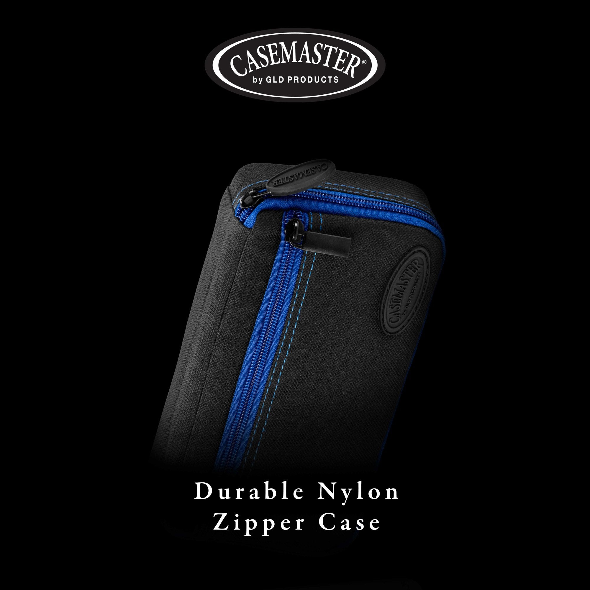 Casemaster Plazma Dart Case Black with Sapphire Zipper