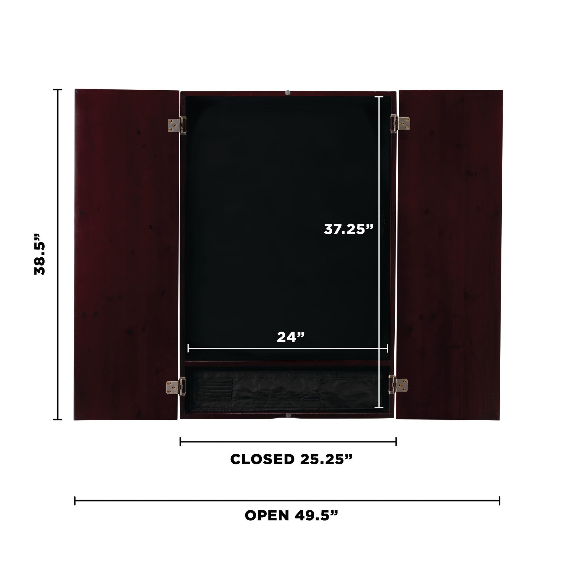 Viper 777 Electronic Dartboard, Metropolitan Mahogany Cabinet, Padded Dart MAt & Shadow Buster Dartboard Lights