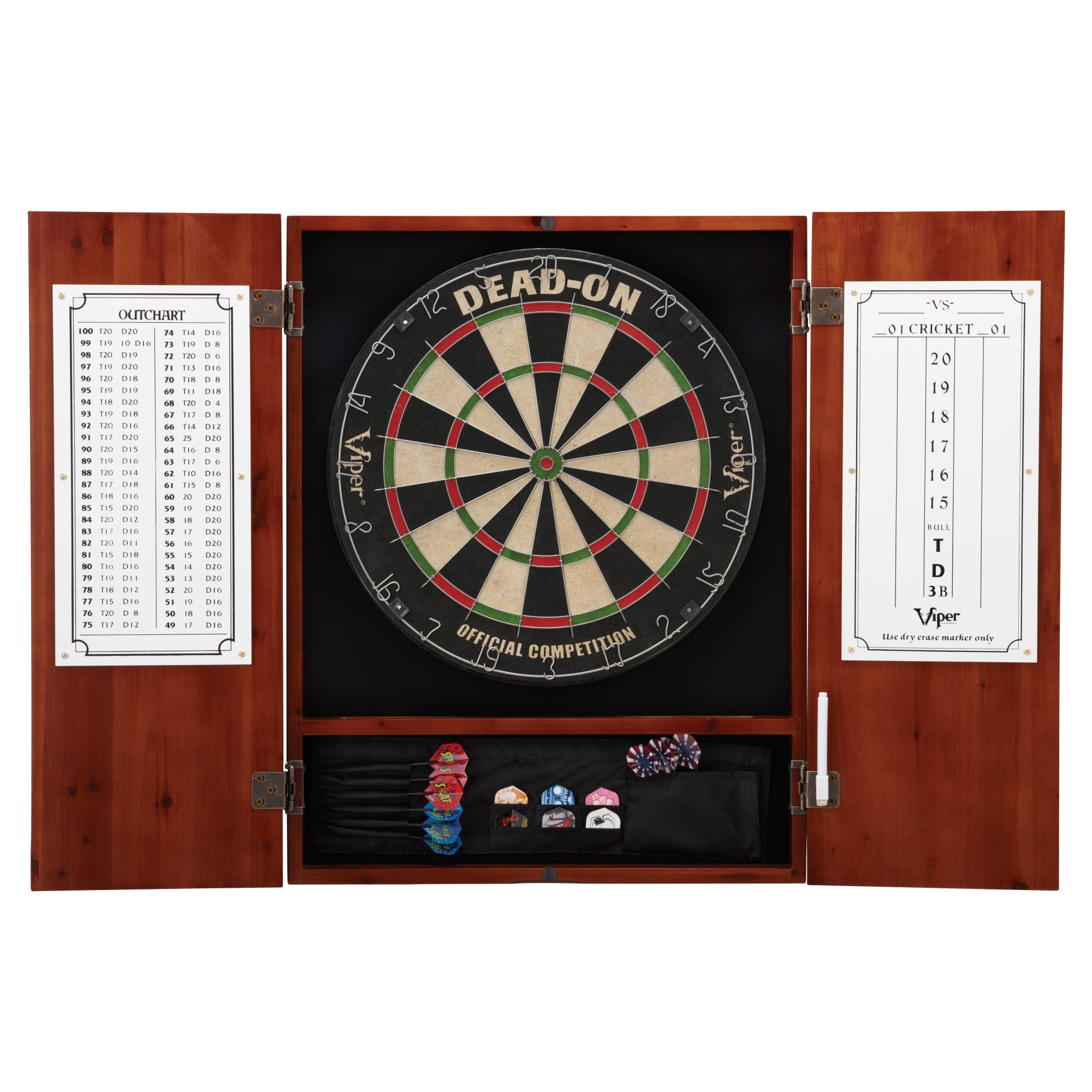 Viper Dead On Sisal Dartboard & Metropolitan Cabinet - Thumbnail 2