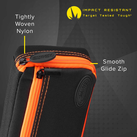 Image of Casemaster Plazma Dart Case Black with Orange Zipper