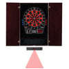 Viper Metropolitan Mahogany Soft Tip Dartboard Cabinet, 797 Electronic Dartboard, and Dart Laser Line