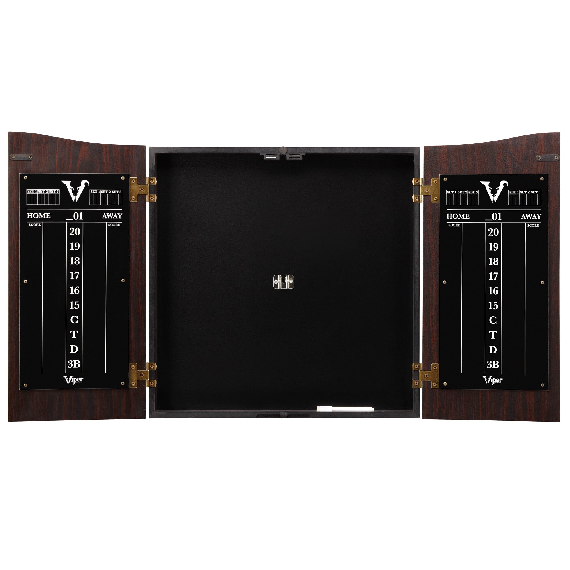 Viper Vault Dartboard Cabinet with Shot King Sisal Dartboard