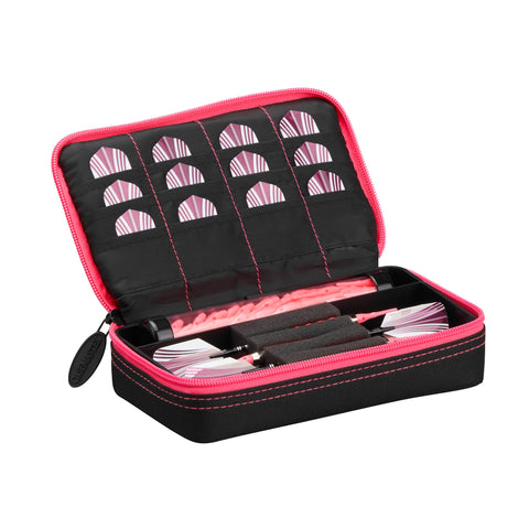 Image of Casemaster Plazma Dart Case Black with Pink Zipper