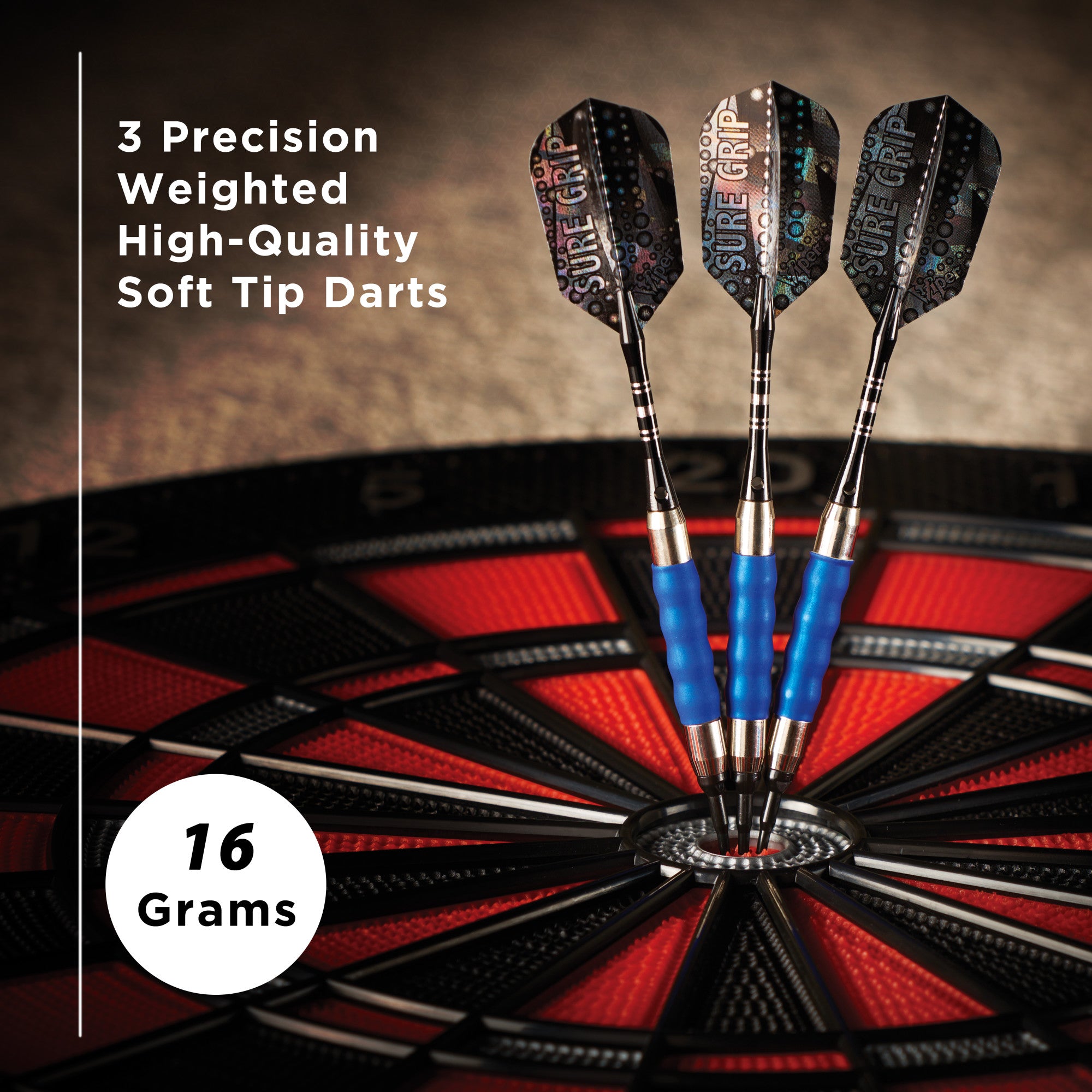 Viper Sure Grip Soft Tip Darts Blue