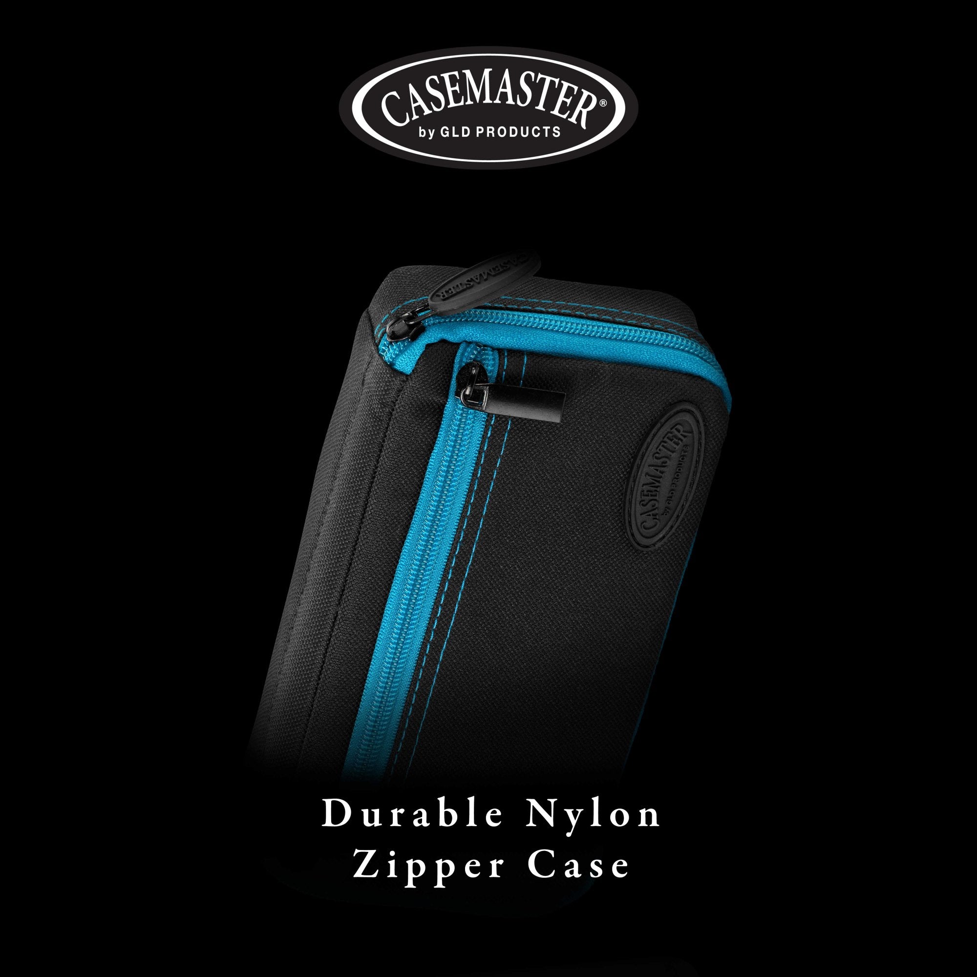 Casemaster Plazma Dart Case Black with Blue Zipper