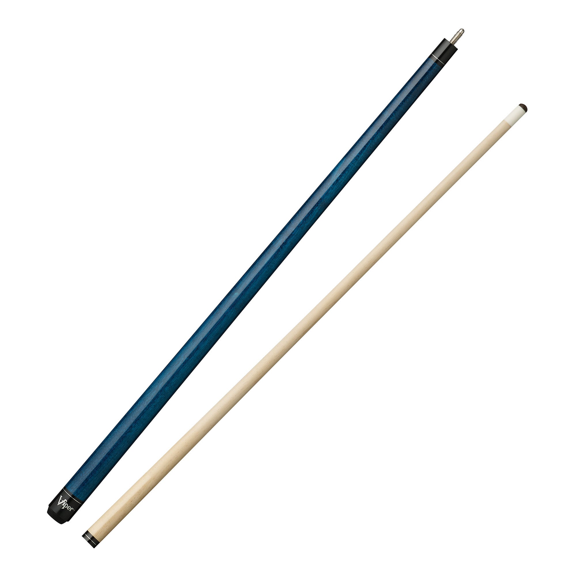 Viper Elite Series Blue Unwrapped Cue and Casemaster Cono Case