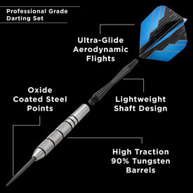 Fat Cat Bulletz 90% Tungsten Steel Tip Darts 23 Grams 