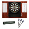 Viper Metropolitan Cinnamon Steel Tip Dartboard Cabinet, Viper Razorback Sisal Dartboard, Viper Underground Raven Steel Tip Darts 25 Grams, and Viper Vinyl Dart Mat