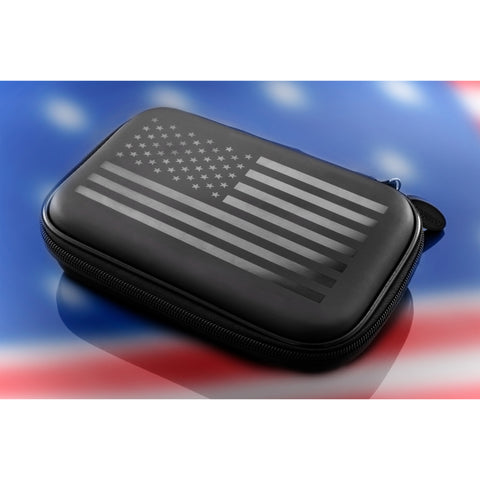 Image of Casemaster Sentinel Dart Case American Flag Monochrome