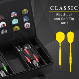 Casemaster Classic Black Nylon Dart Case 