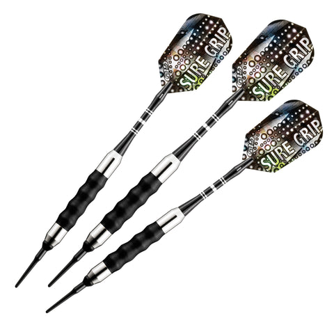 Image of Viper 777 Electronic Dartboard, "The Bull Starts Here" Throw Line Marker, Sure Grip Black Soft Tip Darts, Dart Tip Remover Tool & Tufflex II Black Dart Tips