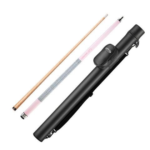 Image of Viper Colours Cashmere Pink Cue and Casemaster Q-Vault Supreme Black Cue Case