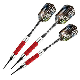 Viper Sure Grip Soft Tip Darts 18 Grams, Red Accessory Set 