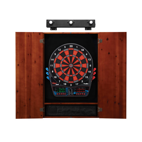 Image of Viper Orion Electronic Dartboard, Metropolitan Cinnamon Cabinet & Shadow Buster Dartboard Light Bundle