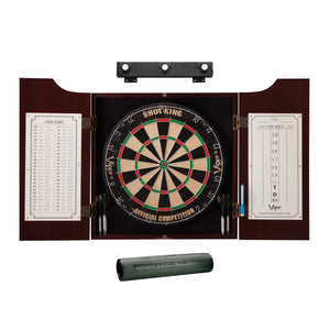 Viper Hudson All-in-One Dart Center, Dart Mat & Shadow Buster Dartboard Light Bundle