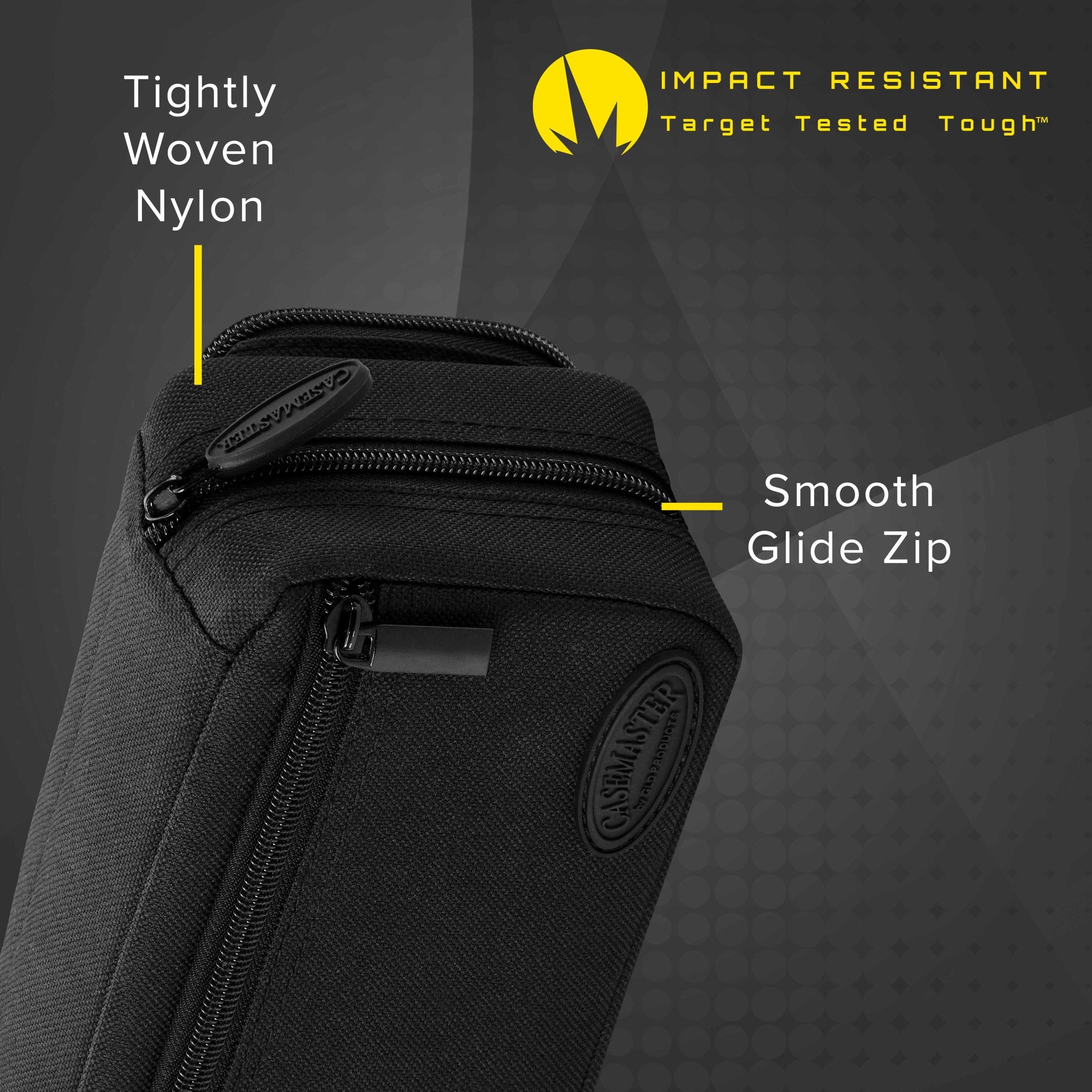Casemaster Plazma Pro Dart Case with Black Zipper and Phone Pocket