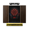 Viper 800 Electronic Dartboard, Metropolitan Espresso Cabinet, Throw Line Marker & Shadow Buster Dartboard Light Bundle