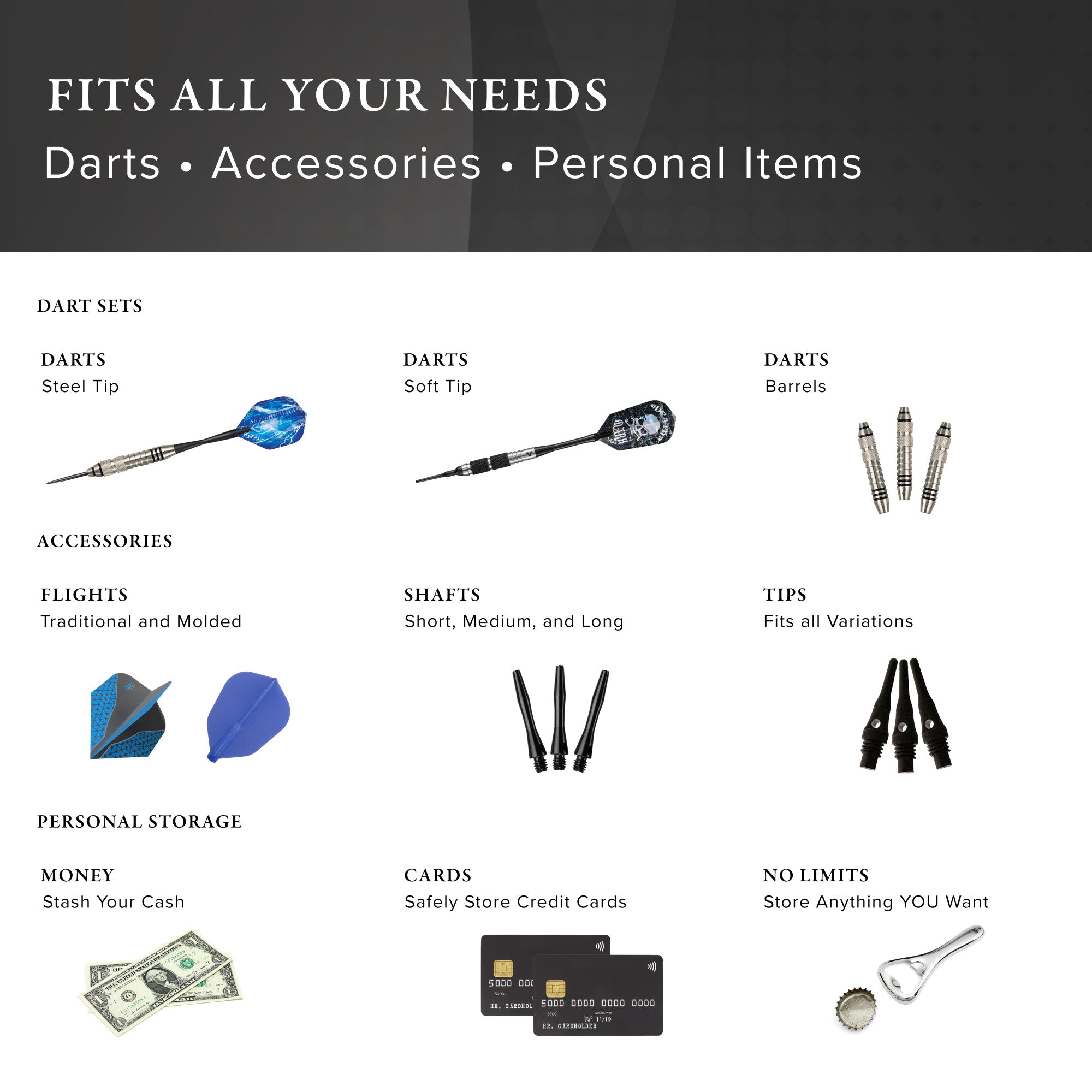 Casemaster Single Black Dart Case