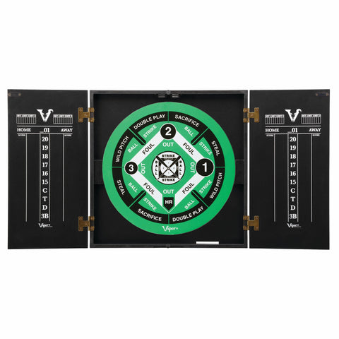 Image of Viper Hideaway Dartboard Cabinet with Reversible Traditional Dartboard
