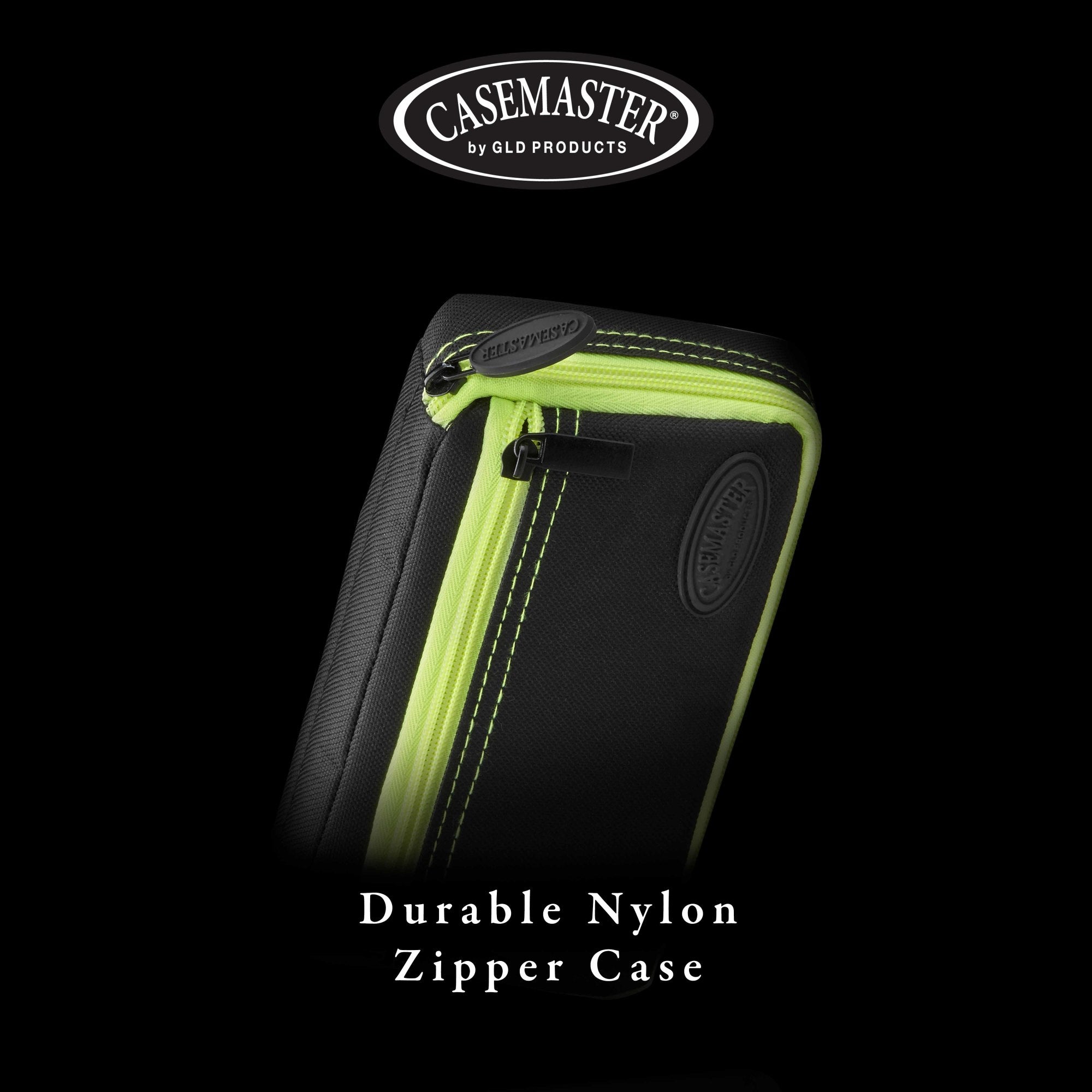 Casemaster Plazma Dart Case Black with Yellow Zipper