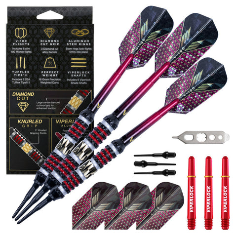 Image of Viper Wizard Red and Black Soft Tip Darts 20 Grams
