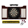 Viper Dead On Sisal Dartboard, Hudson Cabinet, Throw Line Marker, Black Mariah Steel Tip Darts & Shadow Buster Dartboard Light Bundle