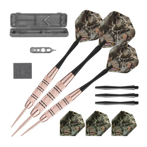Image of Fat Cat Realtree Hardwoods HD Steel Tip Darts 23gm and Casemaster Realtree Hardwoods Deluxe Camouflage Case