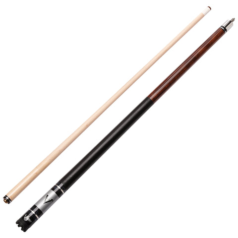 Image of Viper Sinister Series Cue with Brown Stain and Casemaster Q-Vault Supreme Black Cue Case