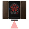 Viper Metropolitan Espresso Soft Tip Dartboard Cabinet, 797 Electronic Dartboard, and Dart Laser Line